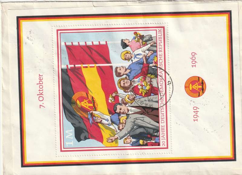 Germany DDR Cover Einschreiben Registered - 1968 1969 - Monument Fort Breendonk Belgium Human Right