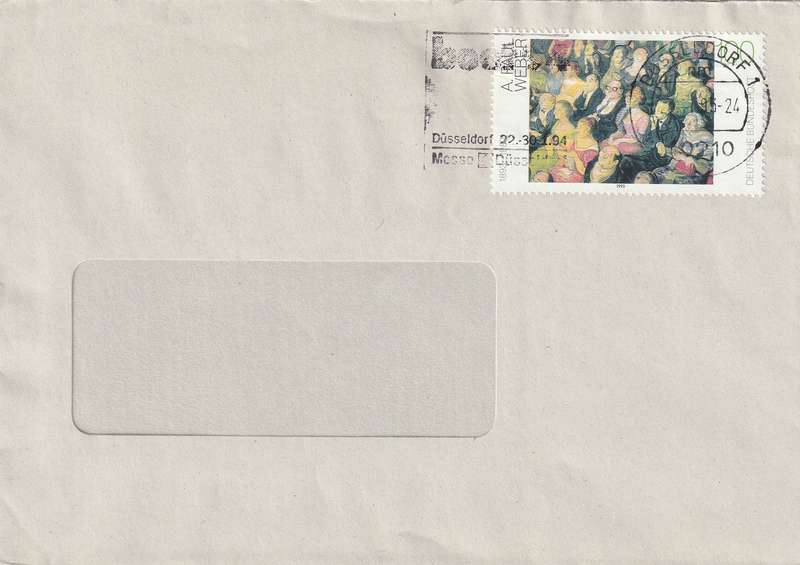 Germany on Cover - 1995 1993 - 20th Century German Paintings Paul Weber