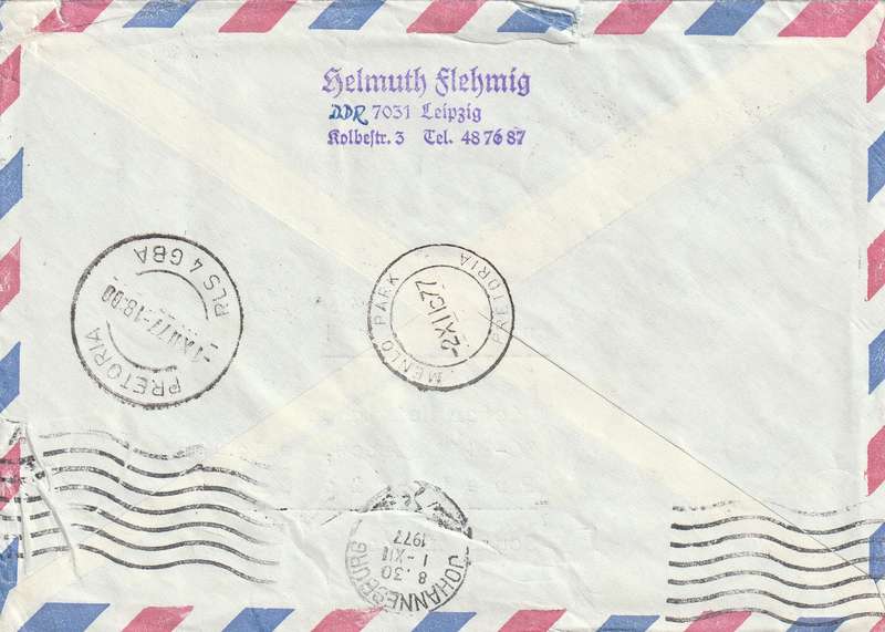 Germany DDR Cover Eilsendung Express - 1965 - Centenary ITU UIT Broadcasting system Flowering Cactu