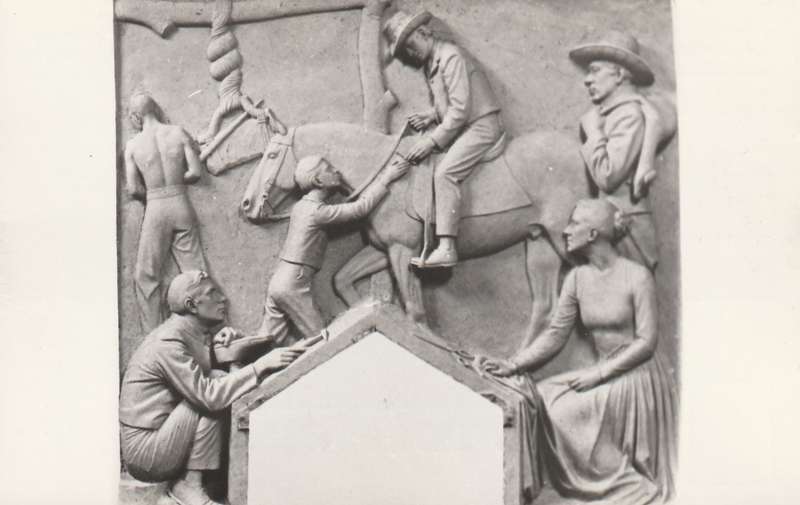 Post Card South Africa - Voortrekker Monument Despatch Rider reports Retiefs agreement with Dingaan
