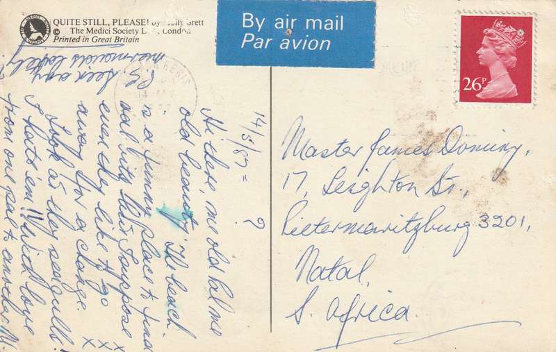 Great Britain Bognor Regis Post Card Machins Rabbits Bunnies Seaside beach Vacation Crab Starfish F