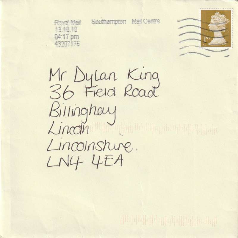 Great Britain Cover - 2010 - Machins 1st Class Southampton Mail Centre
