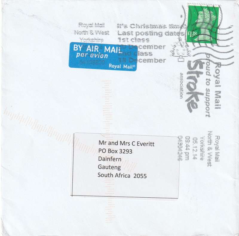 Great Britain Cover - 2010 - Machins 1.28p Slogan Royal Mail proud to support STROKE association