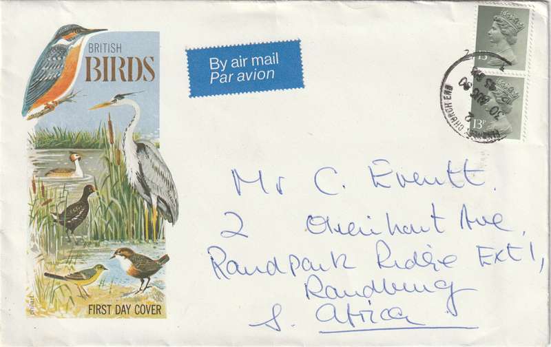 Great Britain Cover - 1980 - British Birds Machins 13p