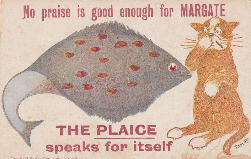 Great Britain Margate Cats Fish No praise is good enough The plaice speaks for itself Titchfield