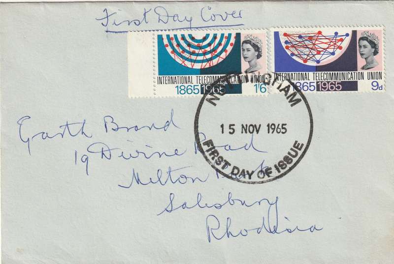 Great Britain Cover FDC - 1965 - ITU International Communication Union