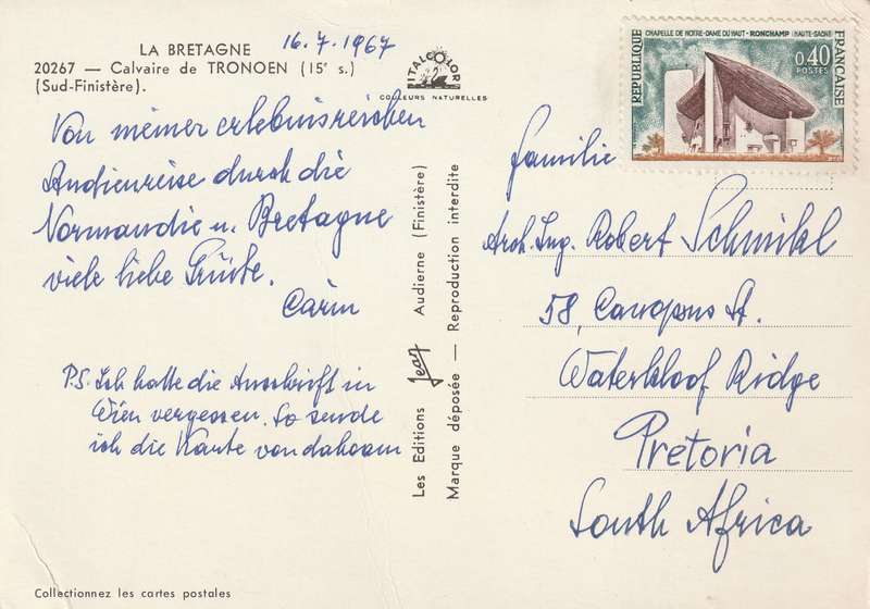 France - 1967 - La Bretagne Calvaire de Tronoen 20267 Jean