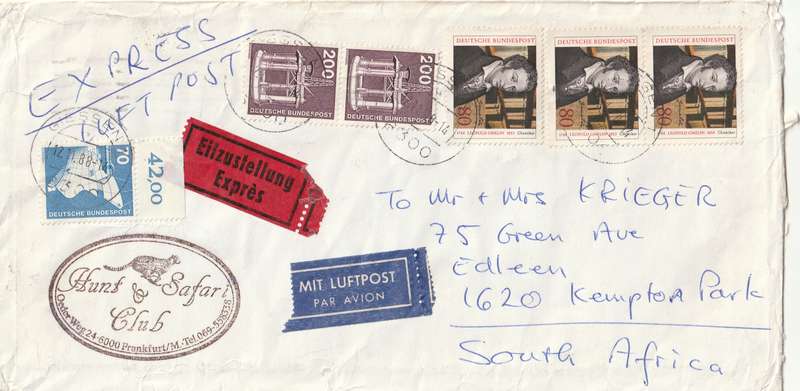 Germany on Cover - 1975 1988 - Leopold Gmelin Industry and Technology Shipbuilding Oil drilling Shi