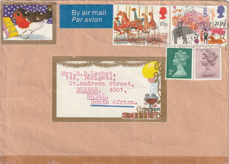 Great Britain Cover - 1983 - British Fairs Merry-go-round Animals Elephants Tiger Machins