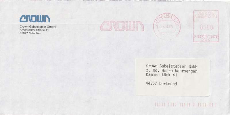 Germany on Cover - 1995 - Munchen Entgelt Bezahlt