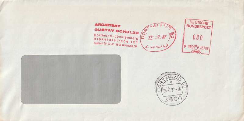 Germany on Cover - 1987 - Dortmund Entgelt Bezahlt