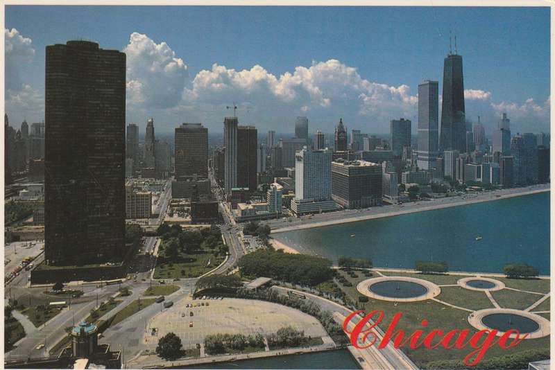 United States Illinois Chicago Aerial View Navy Pier Gold Coast Area