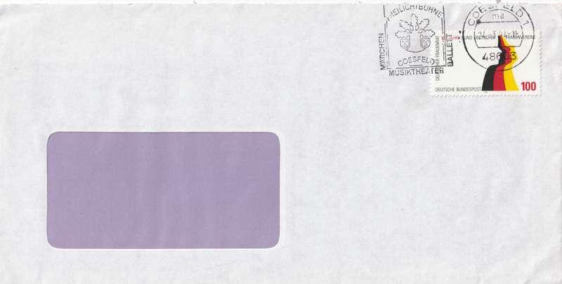 Germany on Cover - 1994 - German Womens Council Womens Women Flags Slogan Musiktheater Coesfeld