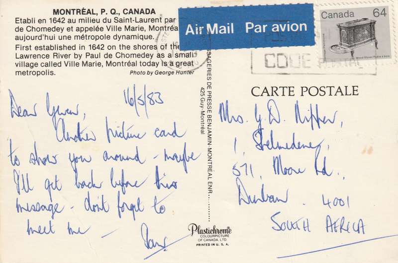 Canada 1983 Montreal Quebec