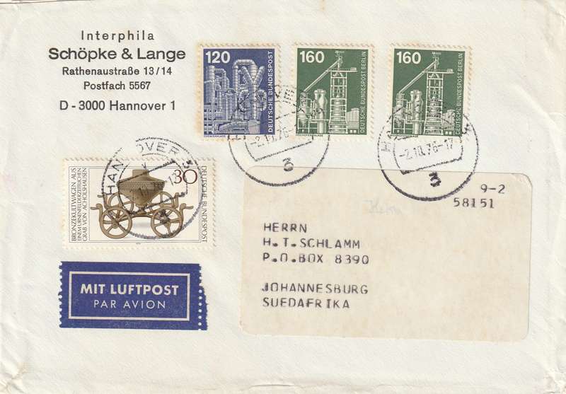 Germany Federal Berlin Cover - 1975 - Industry Technology Blast Furnace