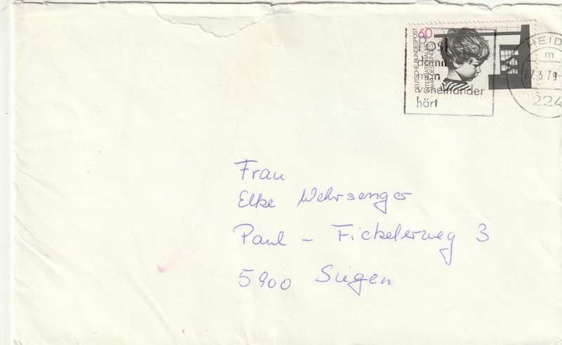 Germany Federal Cover - 1979 - International Year of the Child Slogan