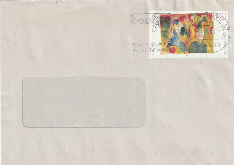 Germany Federal Cover - 1993 - 20th Century German Paintings Cafe George Grosz