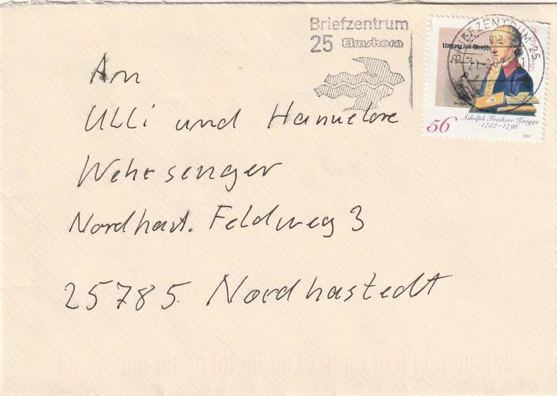 Germany Federal Cover - 2002 - Adolph Freiherr Knigge Writer