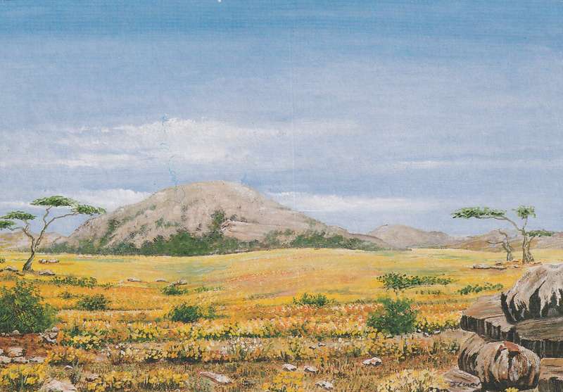 Landscape Painting Mountain Trees Aliwal Noord?