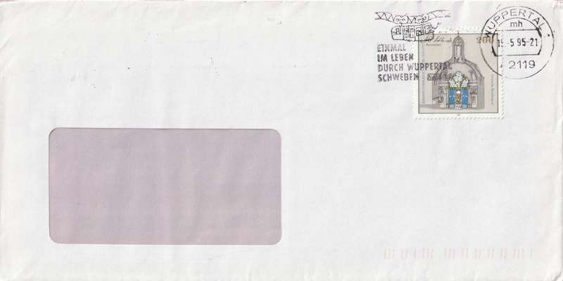 Germany Cover - 1995 - Johann Conrad Schlaun Architect Slogan Einmal Im Leben durch Wuppertal Schwe