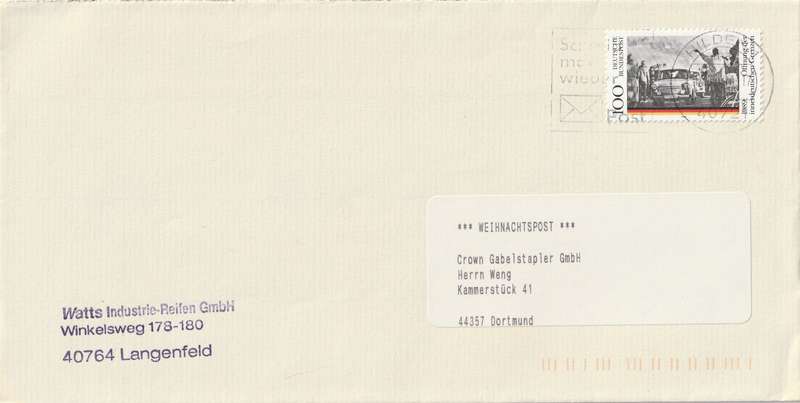 Germany Cover - 1994 - Opening of the Berlin Wall Slogan