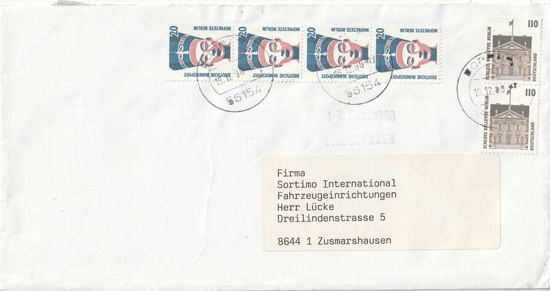 Germany Cover - 1987 1998 1994 - Historic Sites and Objects Nefertiti Norfetete Bellevue Castle Ber