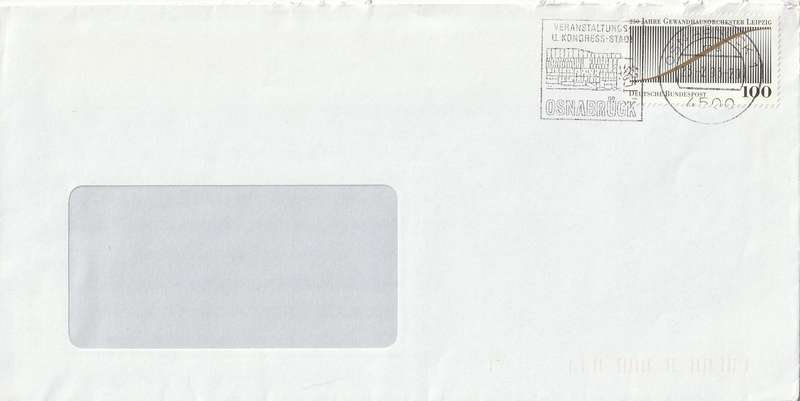 Germany Federal Cover - 1993 - Leipzig Gewandhaus Orchestra Music Slogan Osnabruck