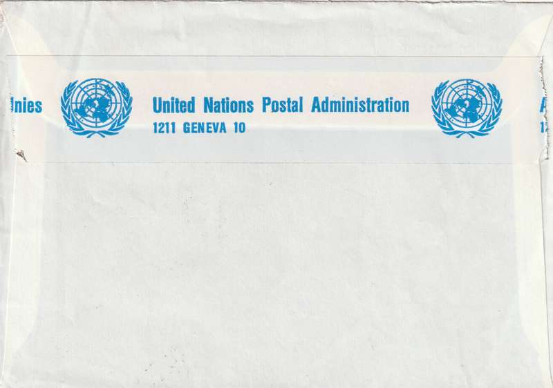 United Nations Cover Registered Geneva Geneve - 1990s - Zoll Douane Port Paye Zollamtlich abgeferti
