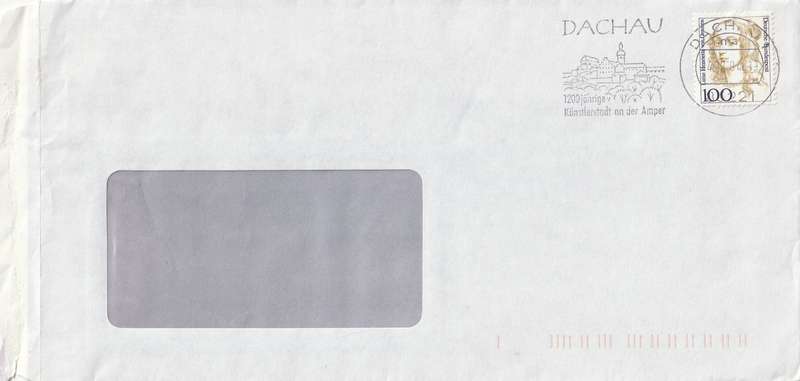 Germany Cover - 1986 - Famous Women Type Louise Henriette of Orange Luise Oranien Slogan Dachau