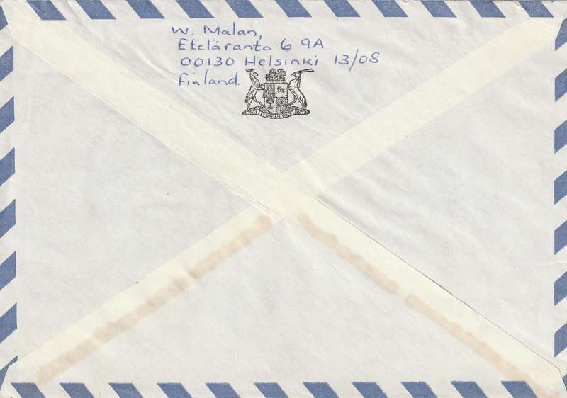 Finland Cover FDC - 1975 - European Security and Cooperation Conference Helsinki Birds Swallows
