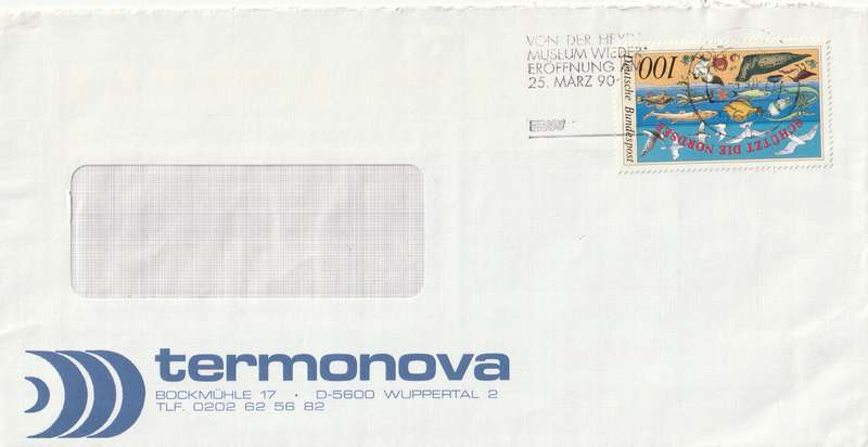 Germany Cover - 1990 - Nature and Environmental protection Slogan Von der Heyde Museum