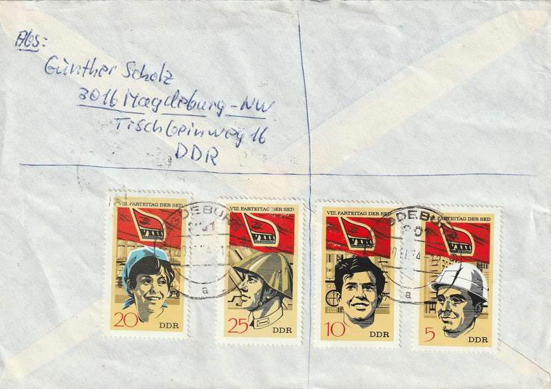 Germany DDR Cover Registered Einschreiben - 1971 1972 - Society for Sport and Technology Socialist