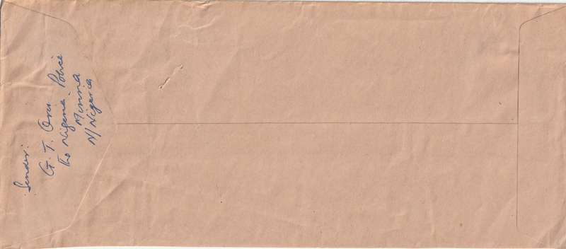 Nigeria Cover - 1964 (1961) - Definitive Birds Hornbill Oyo Carver Benin Mask