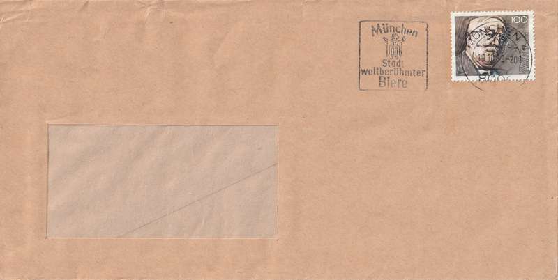 Germany Cover - 1989 - Reinhold Maier Politician Slogan Munchen Biere Bier Beer