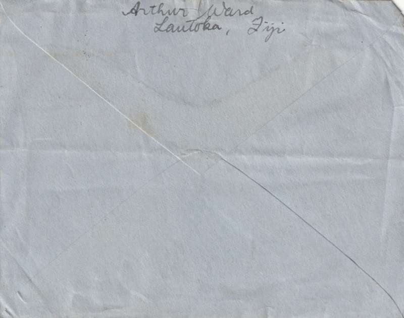 Fiji Cover FDC - 1938 1948 - Definitive Lautoka COA Arms