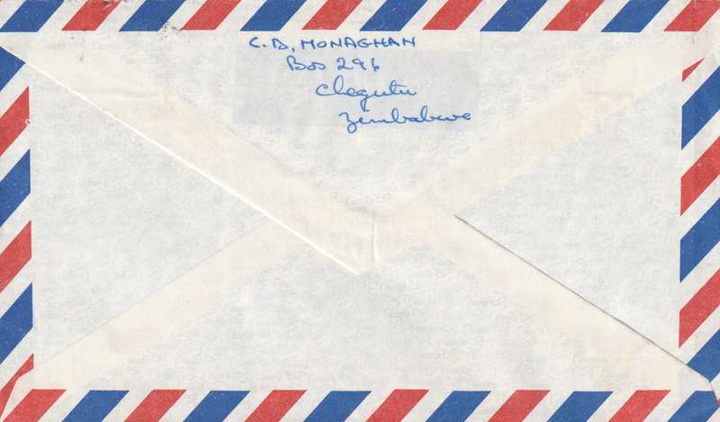 Zimbabwe Cover - 1980 - Minerals Semi Precious Stones Definitive Blue Topaz
