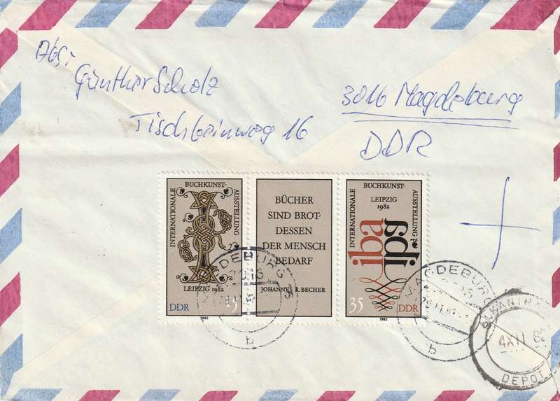 Germany DDR Cover Einschreiben Registered - 1981 - Historic Medical Instruments Book Art Exhibition