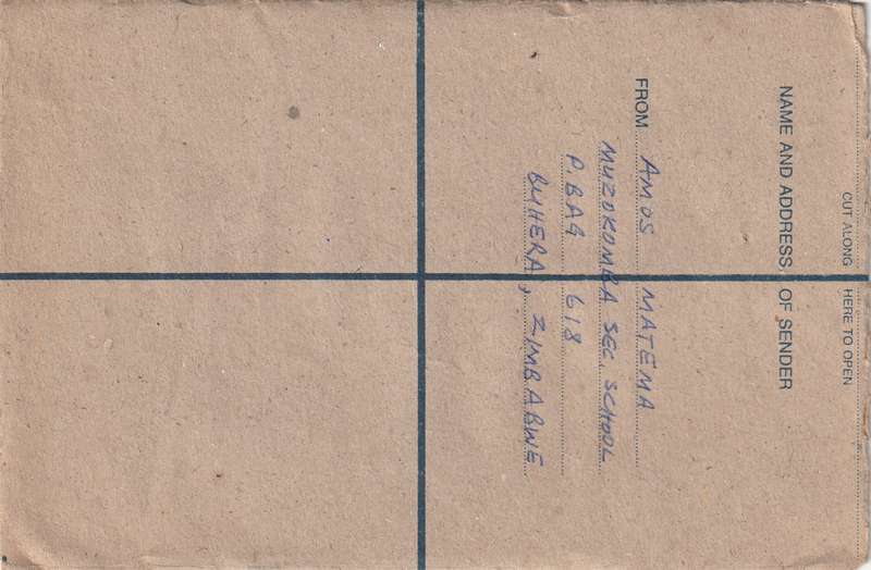 Zimbabwe Cover Registered - 1990 - Transport Aviation Tiger Fish Guineafowl Birds Hand Axe Snuff Bo
