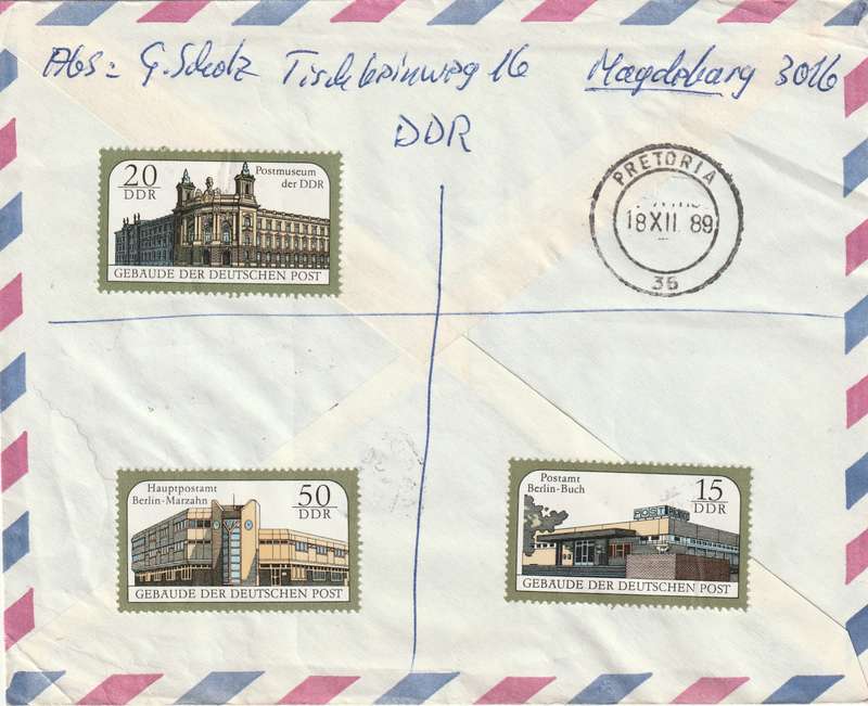 Germany DDR Cover Registered Einschreiben - 1985 - Liberation from Fascism Famous Men Hauptmann Zwe