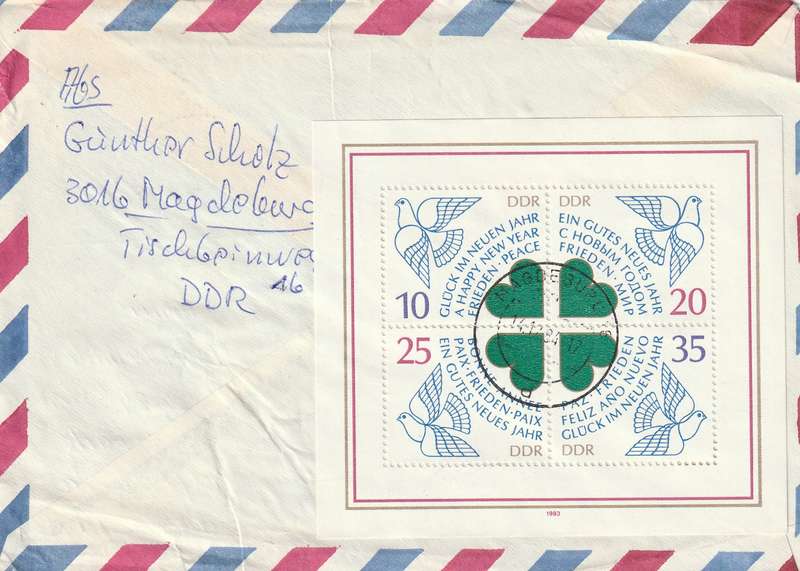 Germany DDR Cover Einschreiben Registered - 1983 - Thuringian Glass New Year