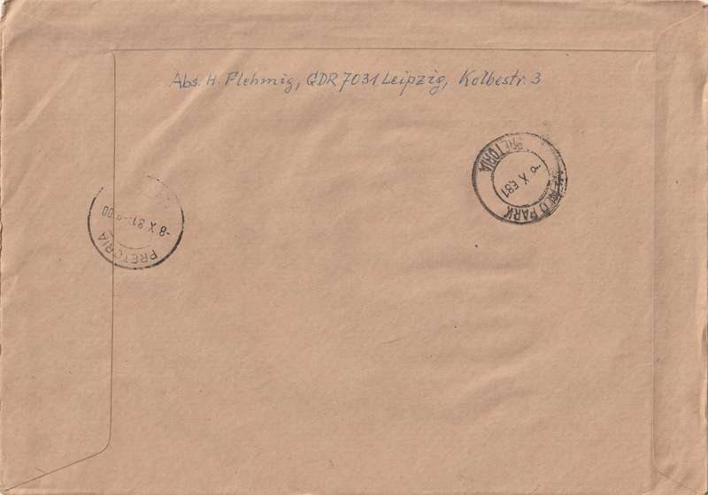 Germany DDR Cover Registered Einschreiben - 1974 1976 - Leaders of German labor movement Stamp Exhi