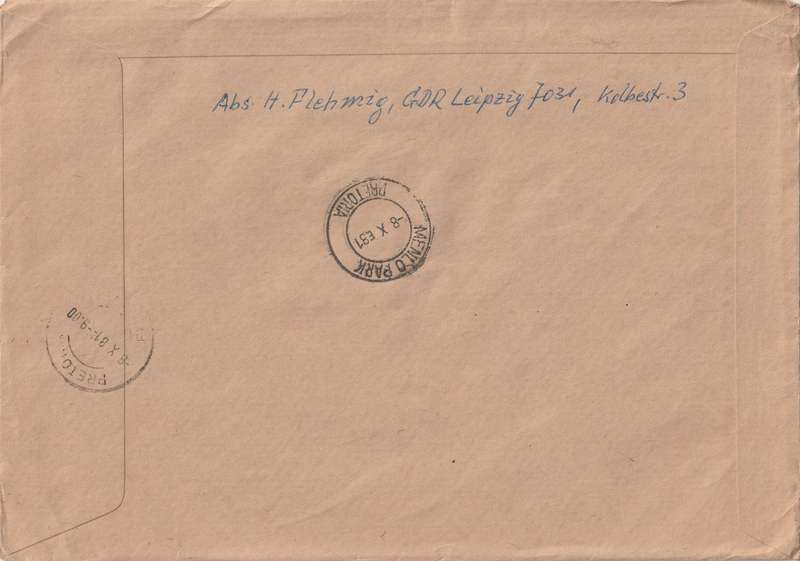Germany DDR Cover Registered Einschreiben - 1973 1974- Admission of the DDR to the United Nations L