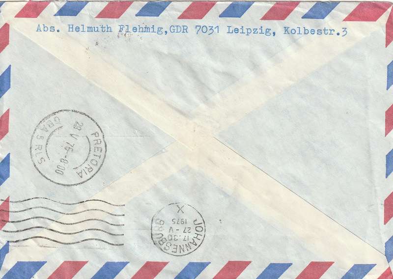 Germany DDR Cover Eilsendung - 1973 - Vietnam Philatelists Stamp Day Trade Unions Rocket Launcing W