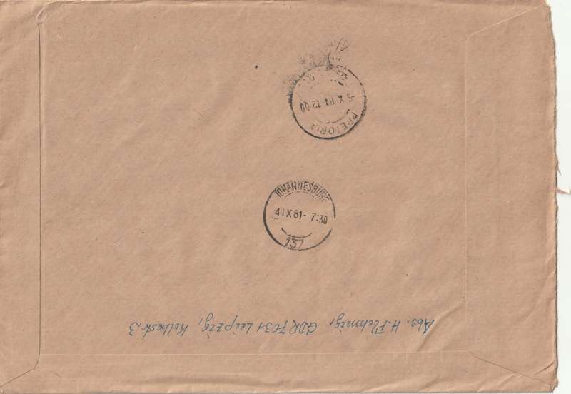 Germany DDR Cover Registered Einschreiben - 1973 1974 - Chile Economic Assistance Comecon Childrens