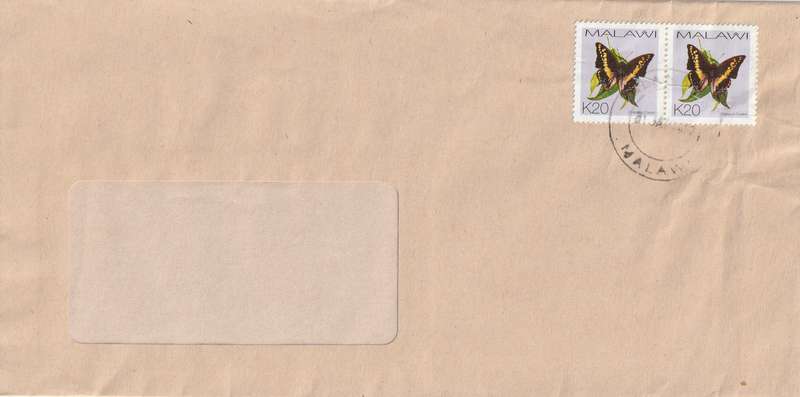 Malawi Cover - 2002 2003 - Butterflies Charaxes castor Blantyre