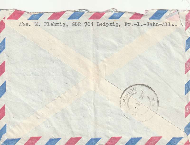 Germany DDR Cover Einschreiben Registered -  1968 1970 - Karl Marx Kulturbund Leipziger Messe Fair