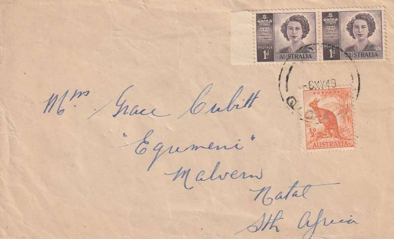 Australia Cover - 1942 1947 1949 - Princess Elizabeth Kangaroo