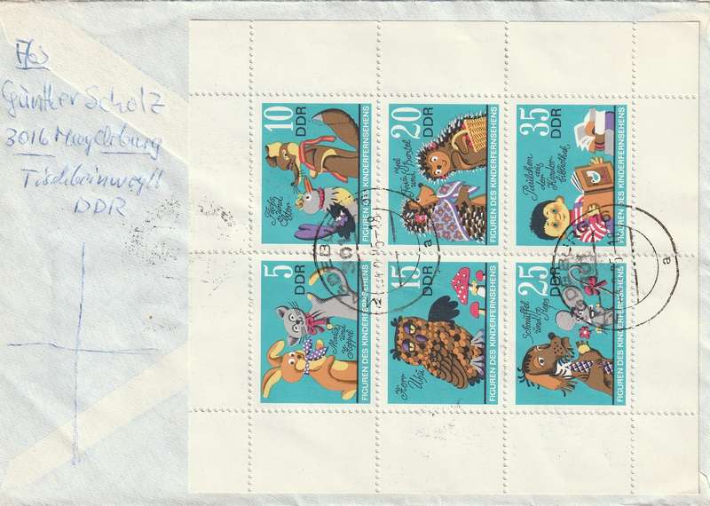 Germany DDR Cover Einschreiben Registered - 1973 1972 - Famous men and their homes in Weimar Childr