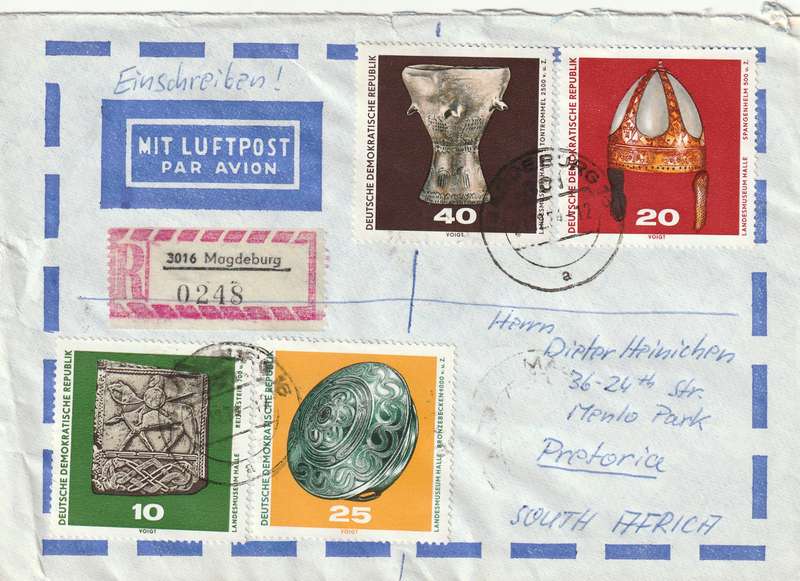 Germany DDR Cover Einschreiben Registered - 1970 - Brothers in Arms maneuvers Treasures Halle Museu