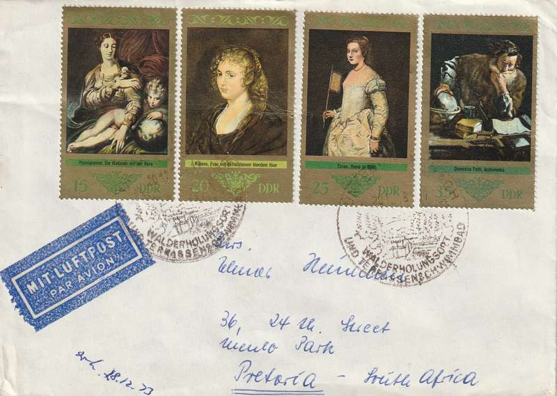 Germany DDR Cover - 1973 - Paintings